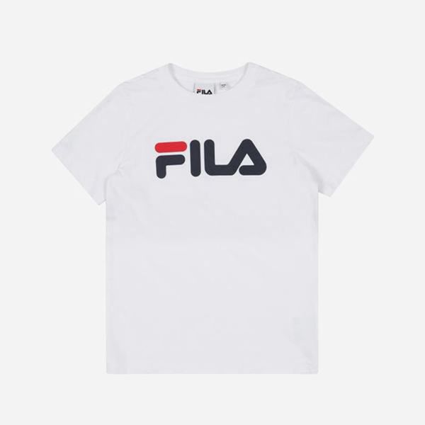 Fila Tričká Detske Biele - Uno Crew Neck S/S Vypredaj - Slovakia 91823-SFLR